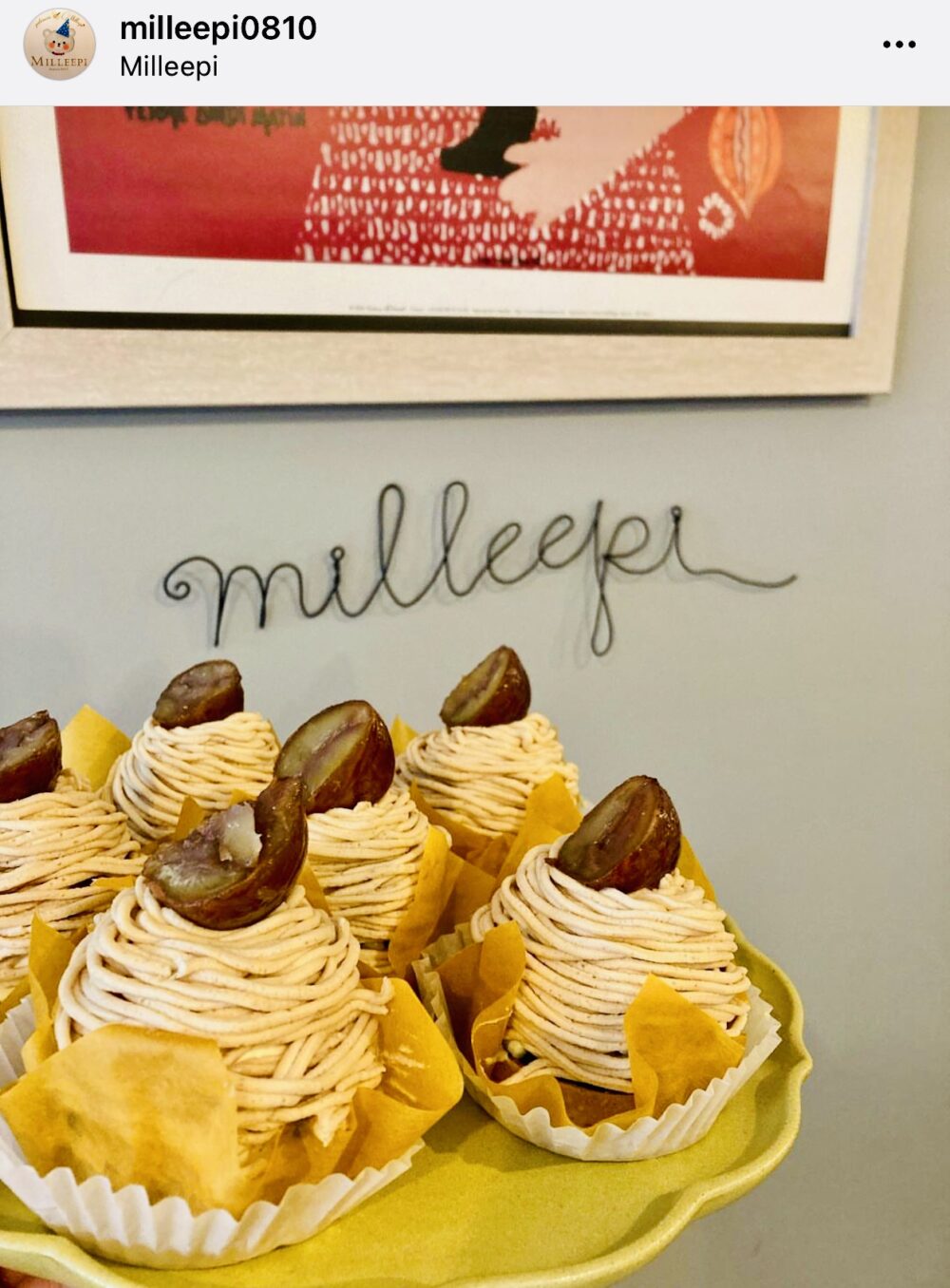オーダーケーキとお菓子教室のお店　MILLEEPI（ミルエピ）モンブラン