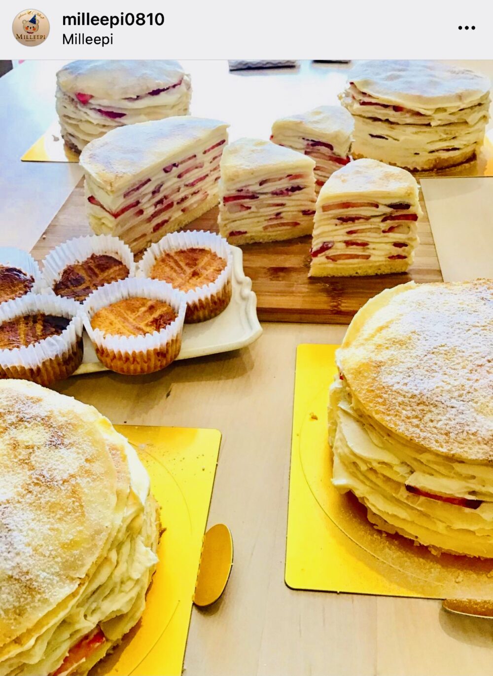 オーダーケーキとお菓子教室のお店　MILLEEPI（ミルエピ）お菓子教室ミルクレープ