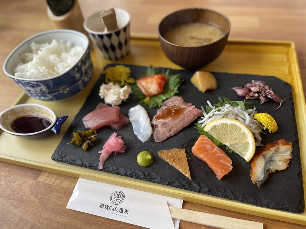 和食Cafe魚米の手巻き寿司ランチ