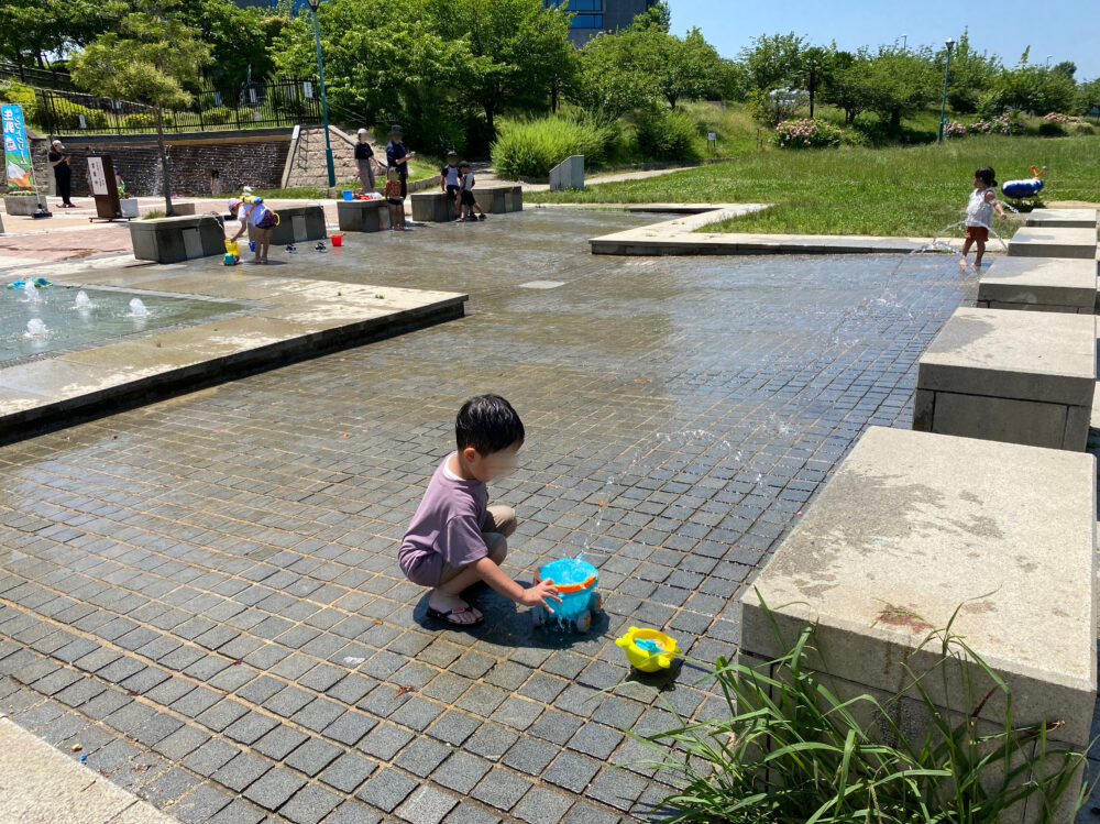 車塚公園の噴水