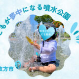 【水遊び特集2025】夏は「車塚公園」（くるまづかこうえん）の水量たっぷりの噴水でじゃぶじゃぶ水遊びしよう！＠枚方市