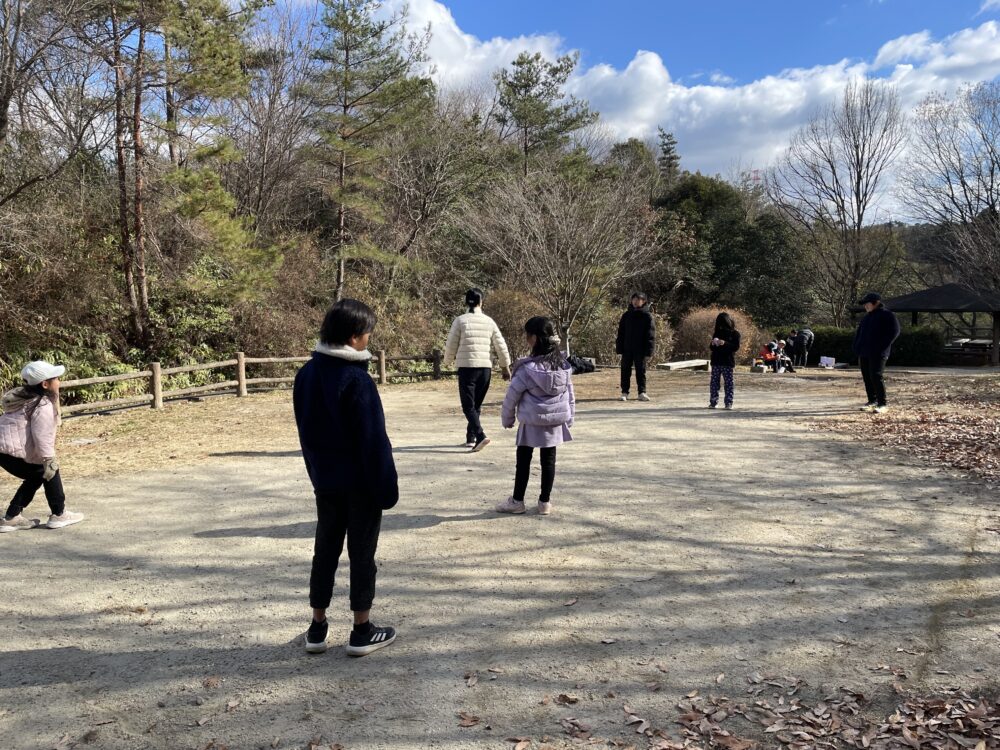 ほしだ園地でドッチボール