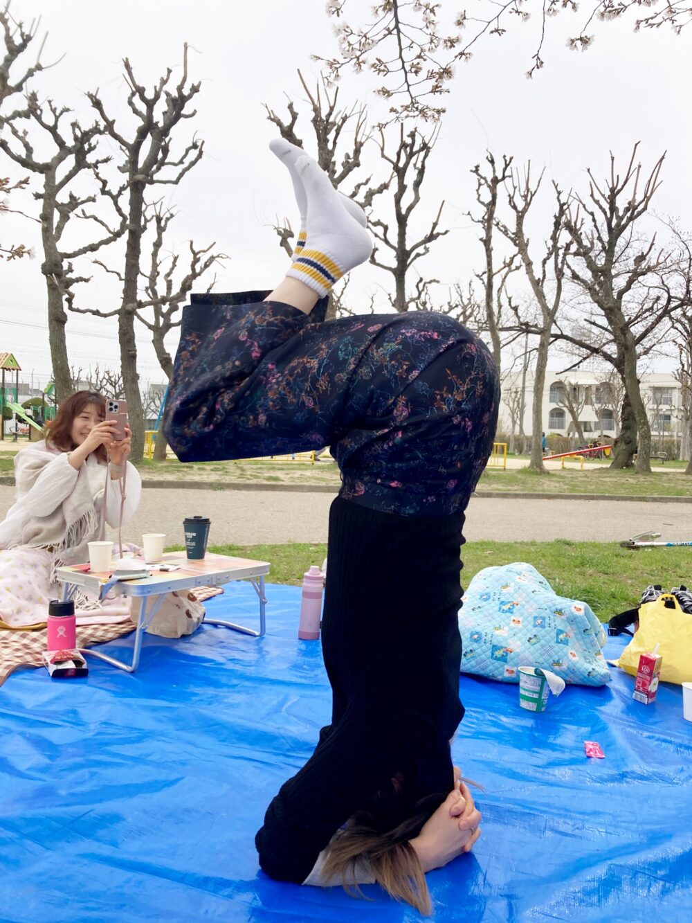 頭立ちのポーズ