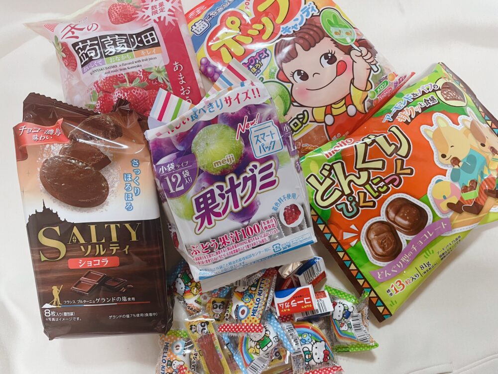 お菓子ブーケで準備するお菓子