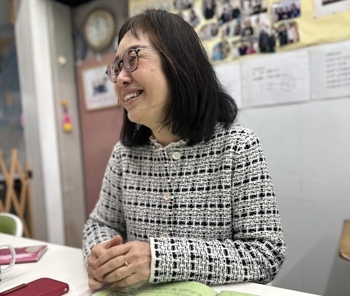いつも穏やかな杉本先生。ご自身の子育ての悩みからTAを学ばれました。