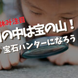 奈良の川で宝石を発見して大金持ちになろう！？ワクワクの宝探し体験に出かけよう＠奈良県香芝市