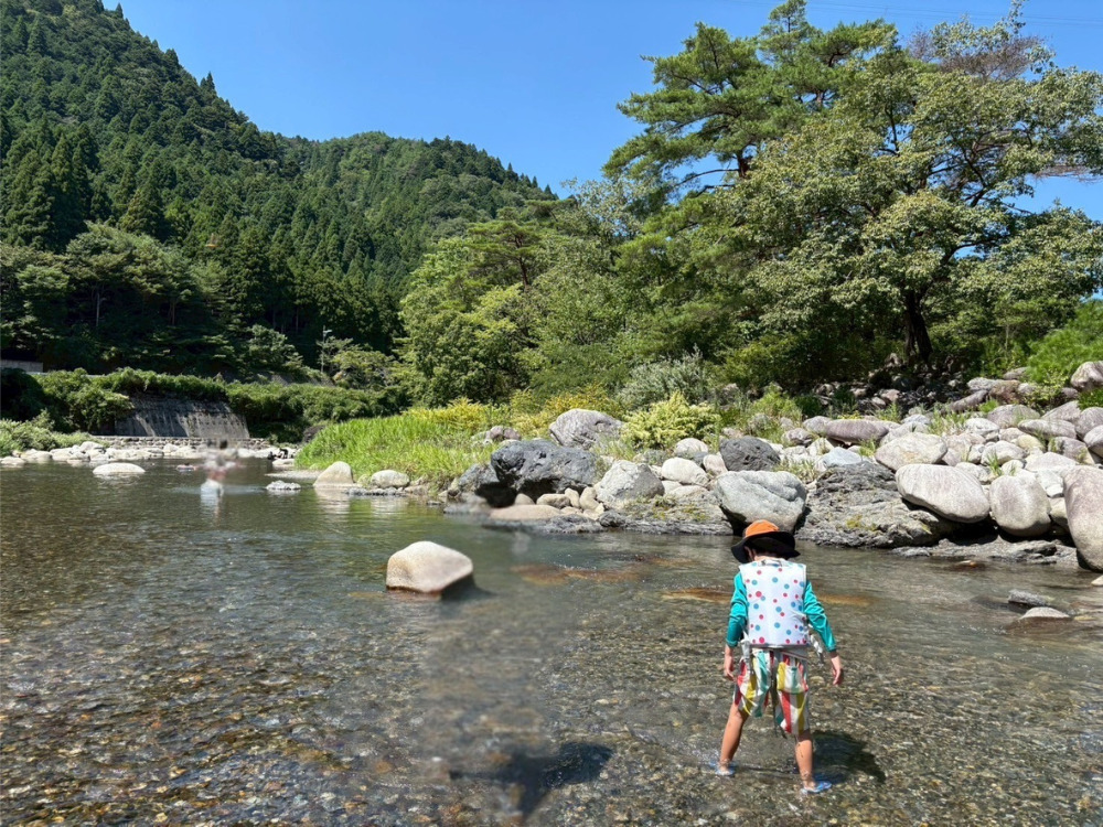 もみじの里＿川遊び