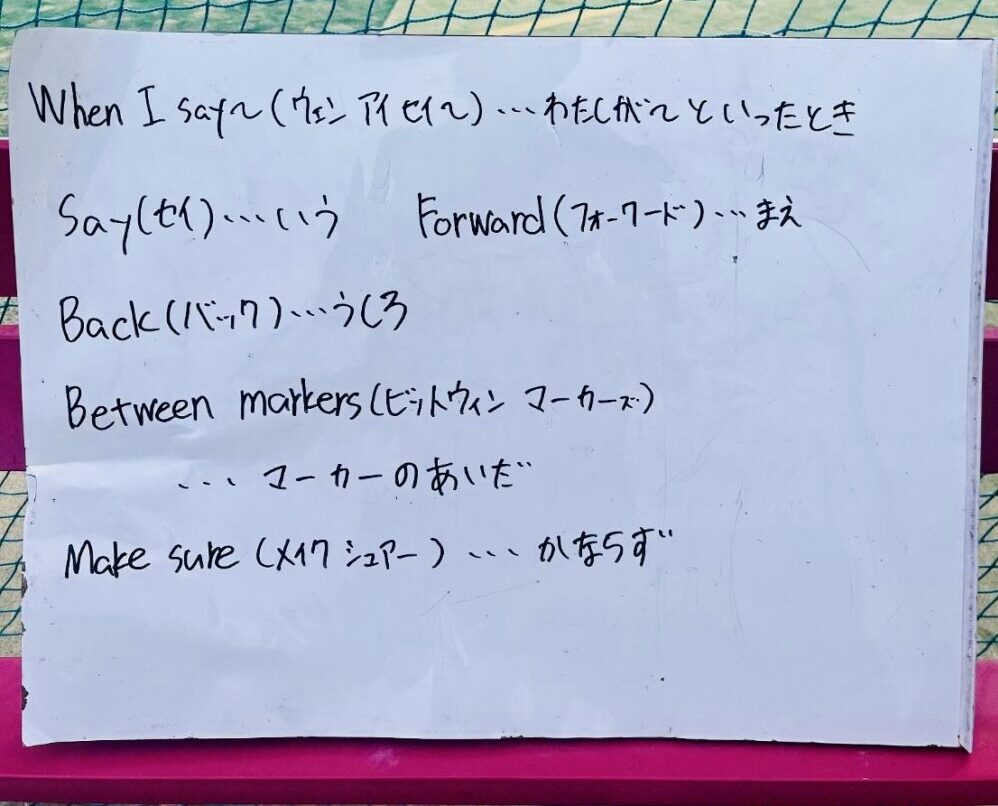 「Fun Foot English(ファンフットイングリッシュ)」英語ボード