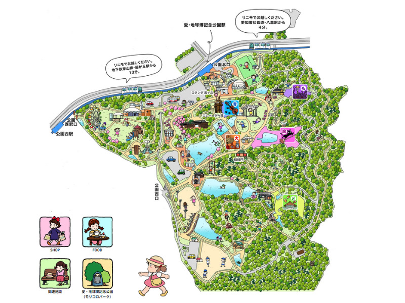 ジブリパークの全体図