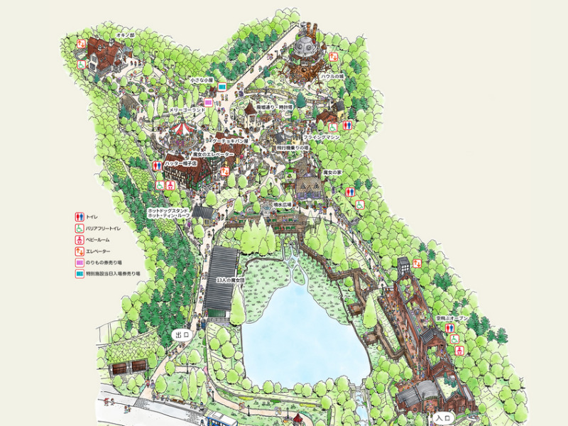 ジブリパーク内「魔女の谷」エリア