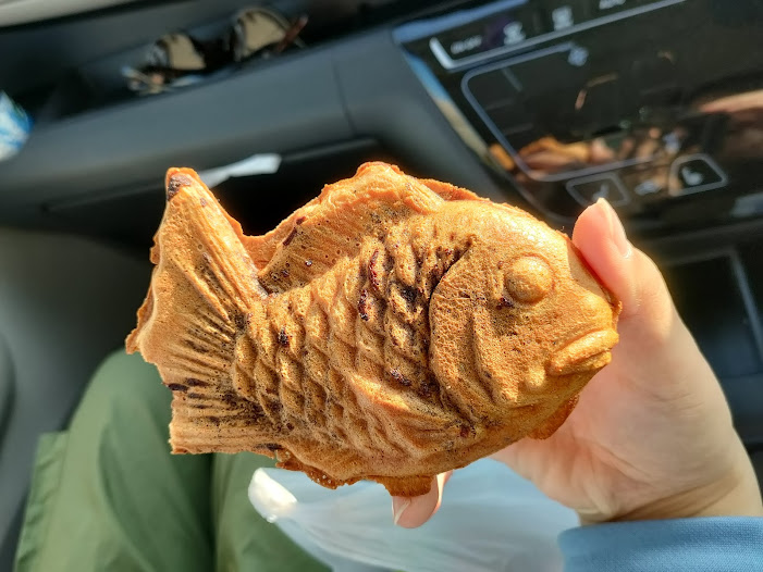 焼き立てのたい焼き