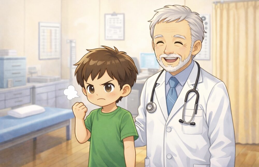 成長ホルモン注射に前向きになれた男の子