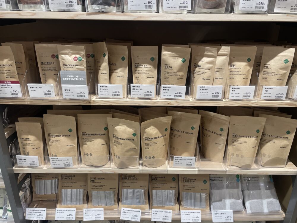 お茶売り場の写真