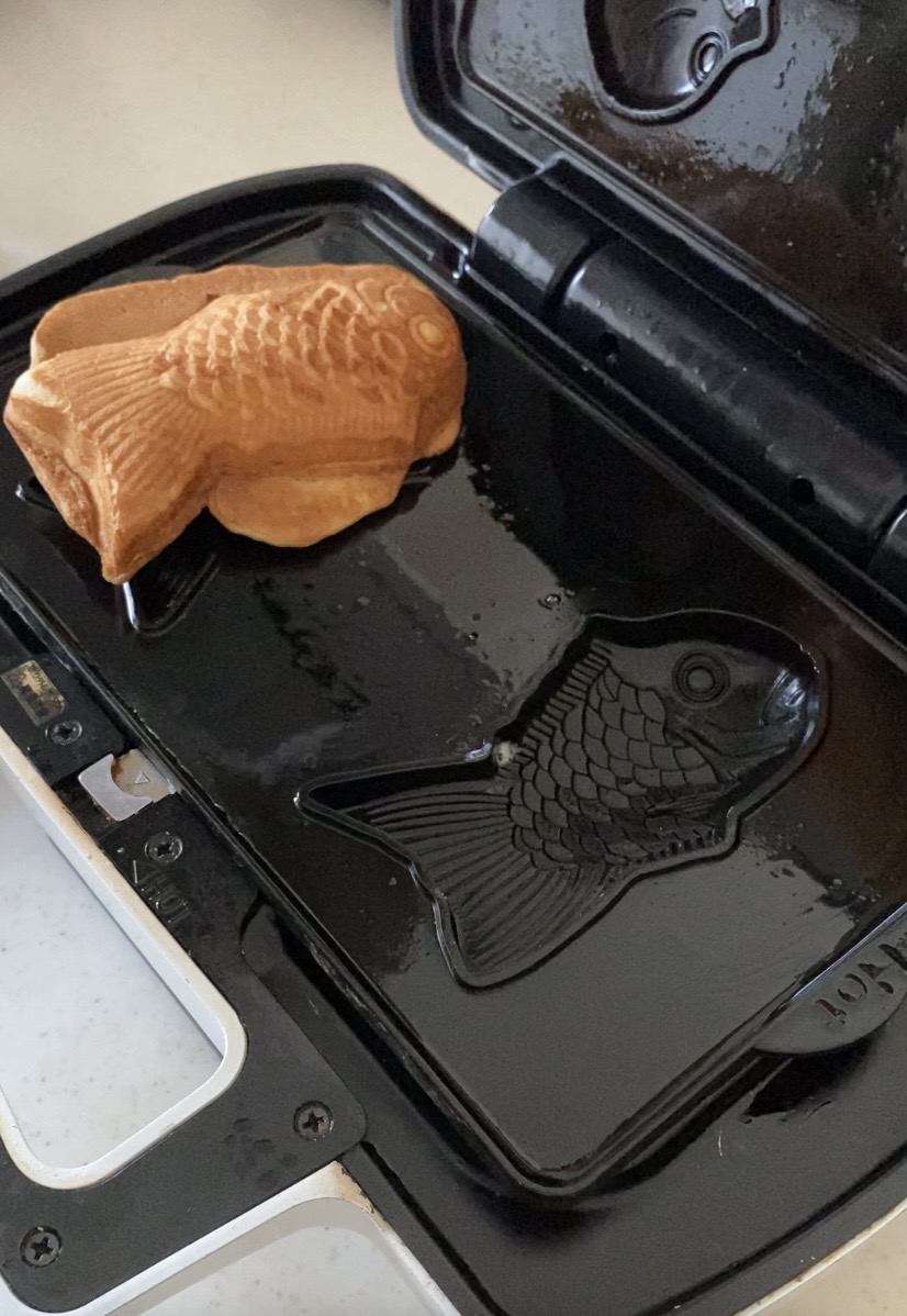 たい焼き焼き上がりの写真