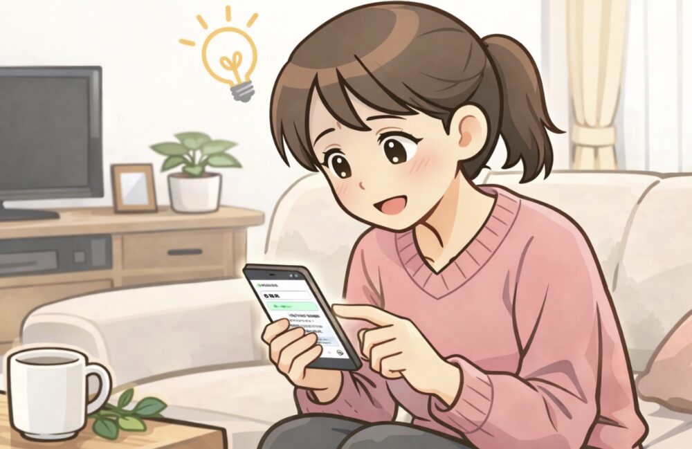 スマホで調べる
