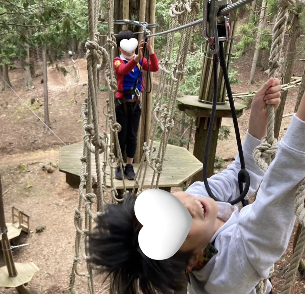 笑顔でアスレチック