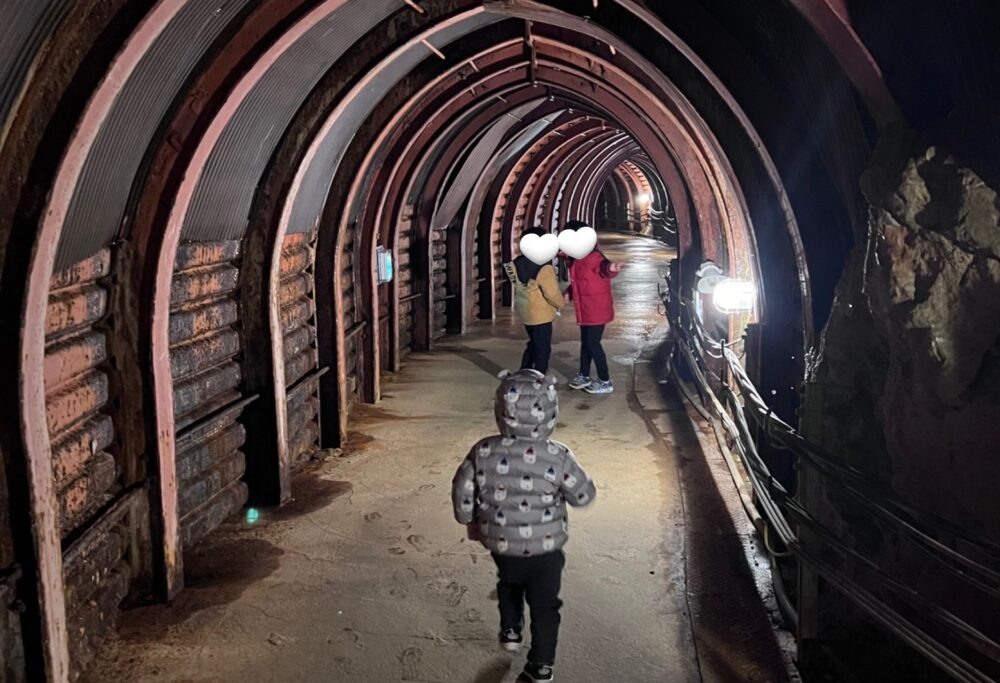 生野銀山の馬蹄形、馬のひづめに似ている