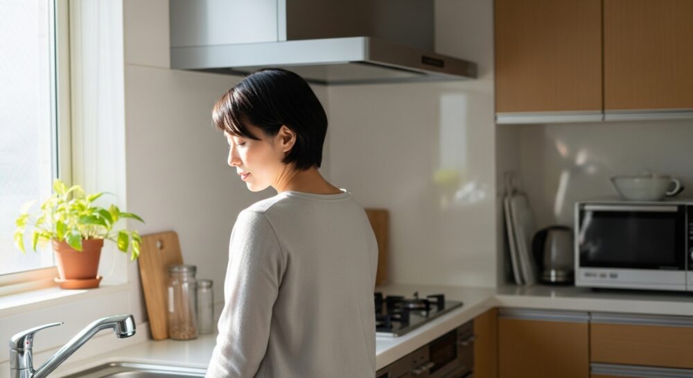 朝の身支度のシーン