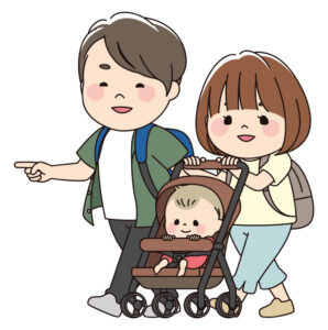 ベビーカーイラスト
