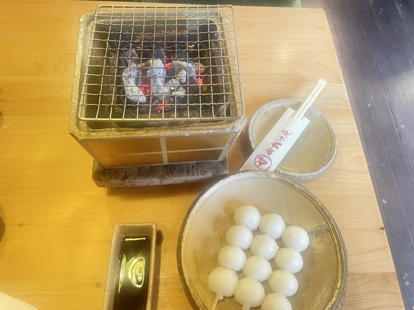 焼き台と団子