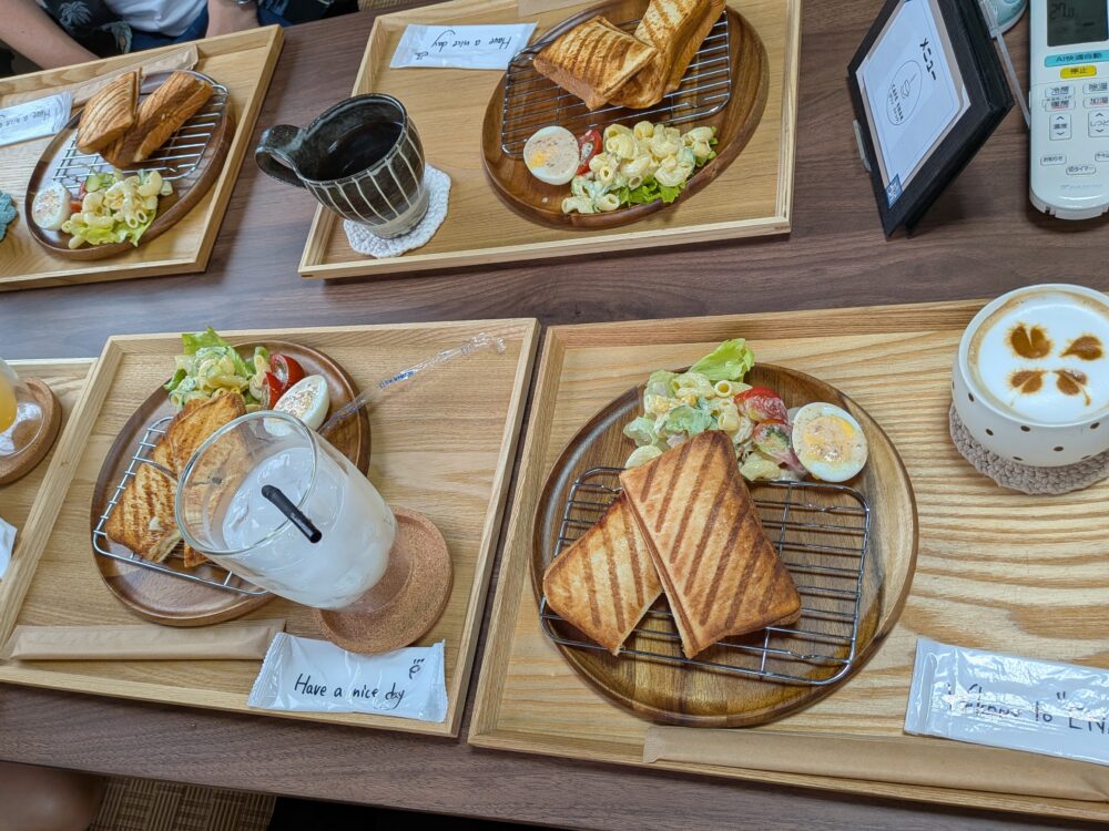 5人分のホットサンドの写真