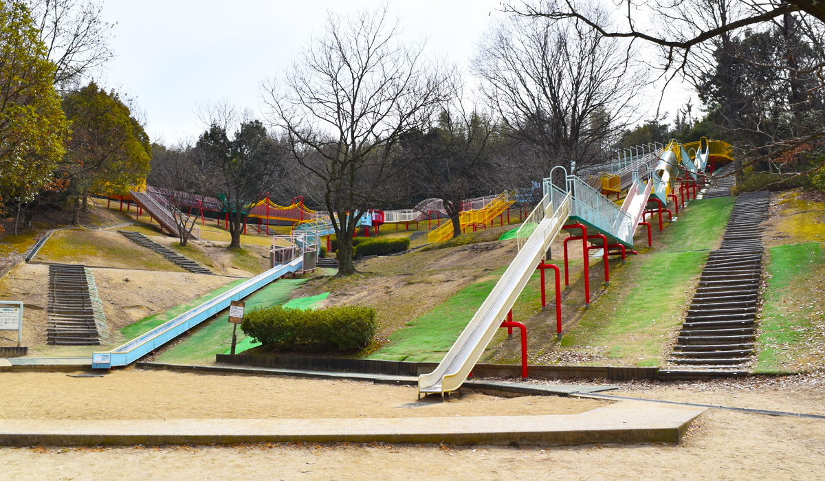 トランポリンや大玉ころがしで遊べる！岸和田の公園といえば、とんぼ池公園 | ママオアシス＜MamaOasis＞